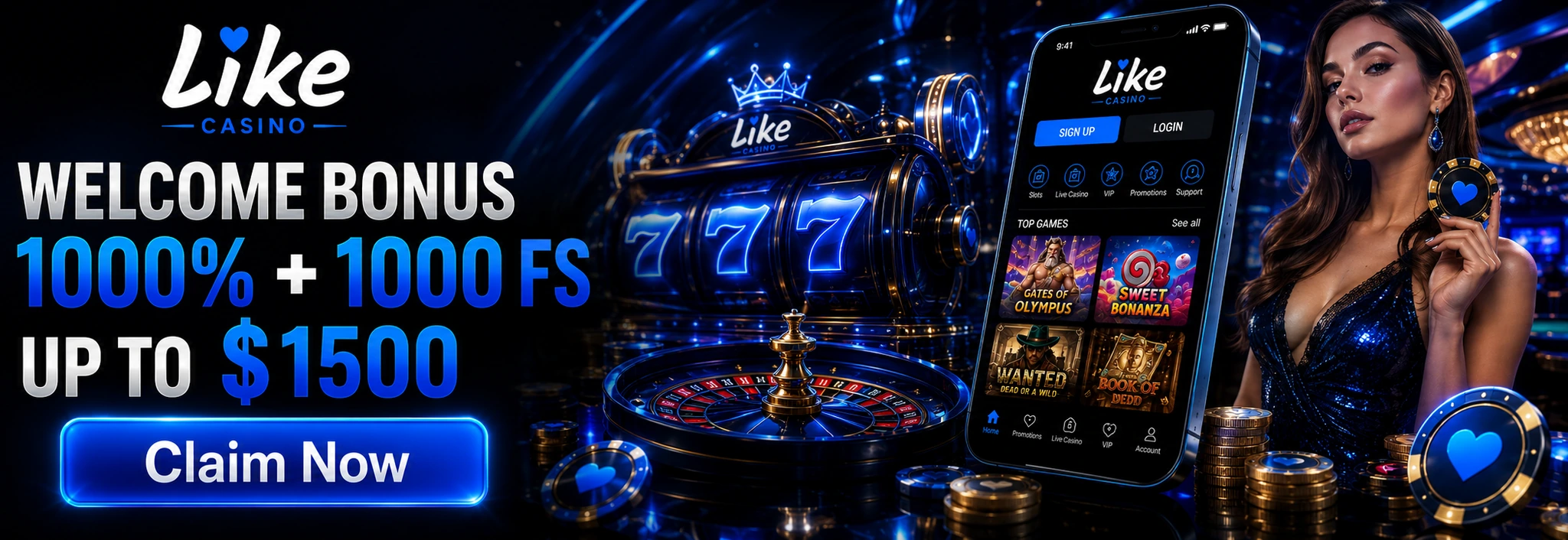 LIKE CASINO banner LIKE CASINO banner